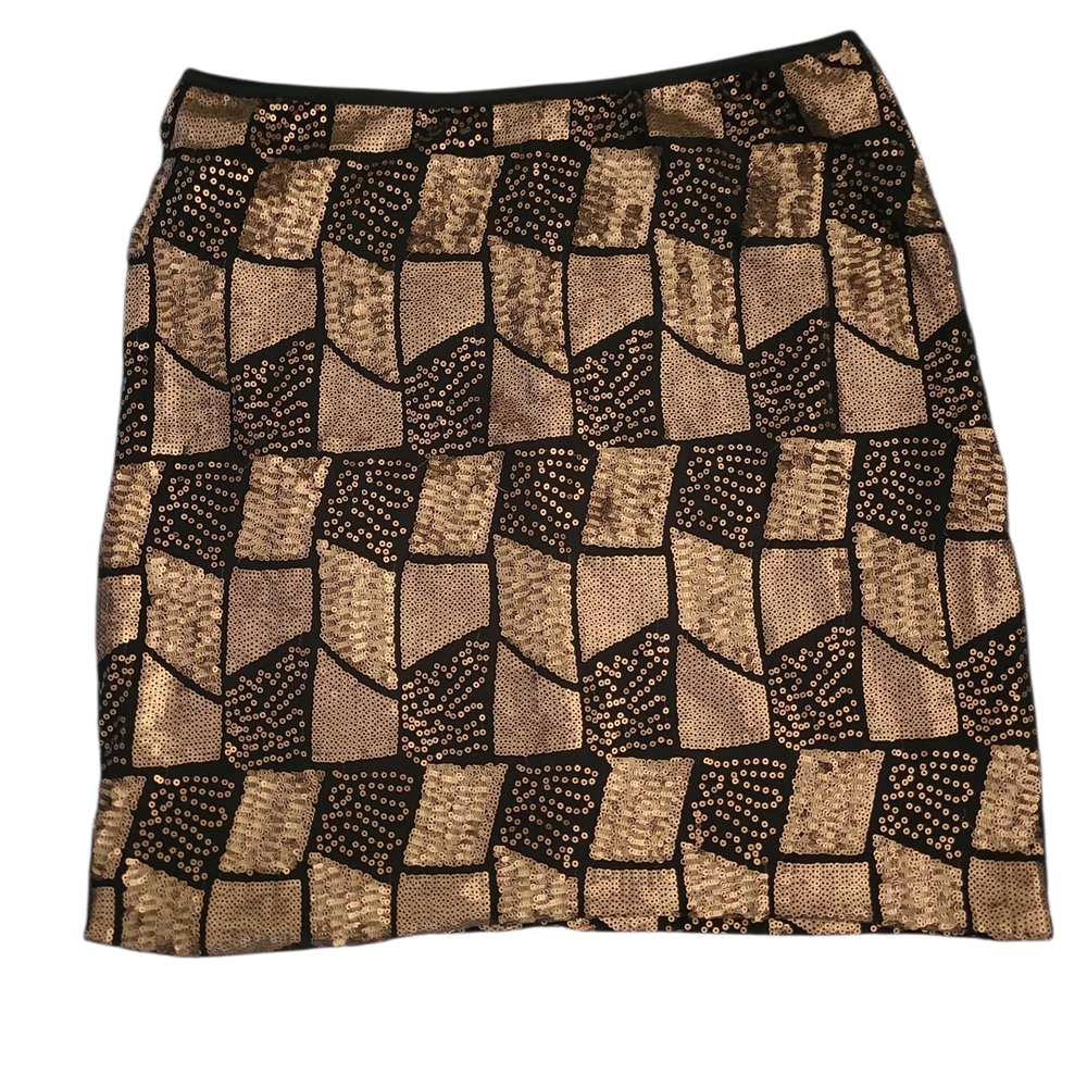 🩷2 For $14🩷 Ricki's Gold and Black Sequin Mini Skirt Cocktail